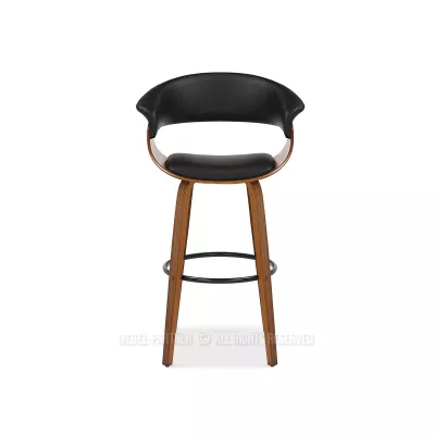 Barová židle MAITE - ořech / černá