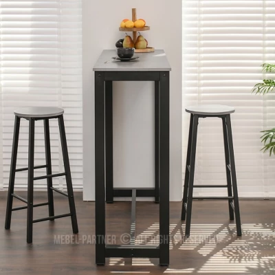 Barová stolička NAIRA - beton / černá