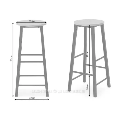 Barová stolička NAIRA - dub / černá