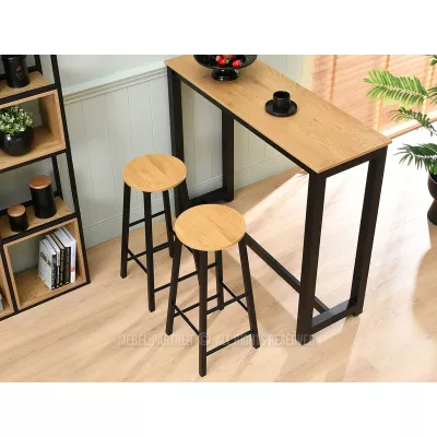 Barová stolička NAIRA - dub / černá