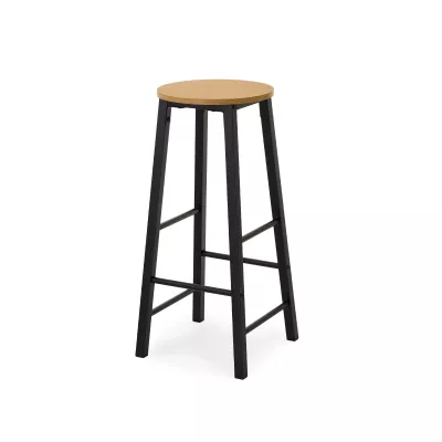 Barová stolička NAIRA - dub / černá