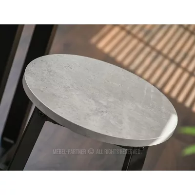 Barová stolička NAIRA - beton / černá