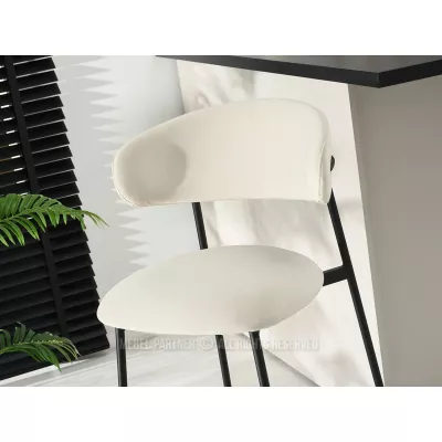 Barová židle SABINA - krémová / černá