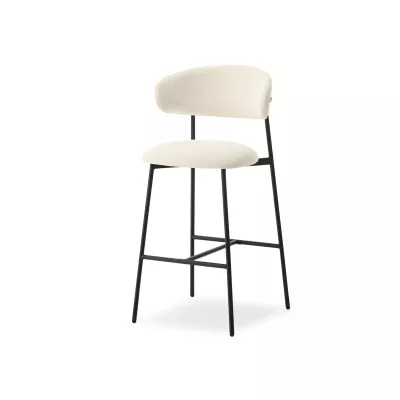 Barová židle SABINA - krémová / černá