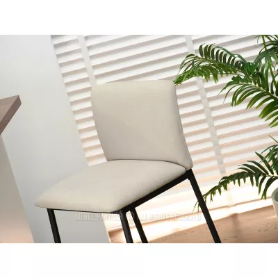 Barová židle DONATELLA - béžová / černá