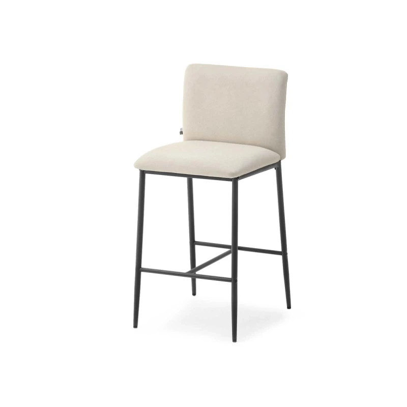 Barová židle DONATELLA - béžová / černá