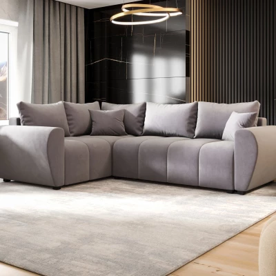 Rohová sedací souprava LUKAVA - šedá