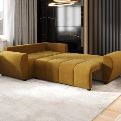 Rohová sedací souprava LUKAVA - žlutá