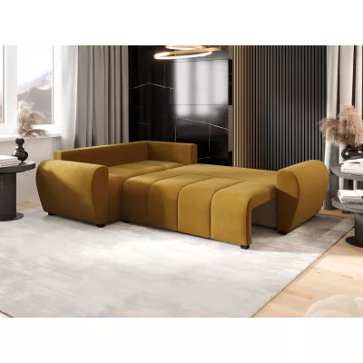 Rohová sedací souprava LUKAVA - žlutá