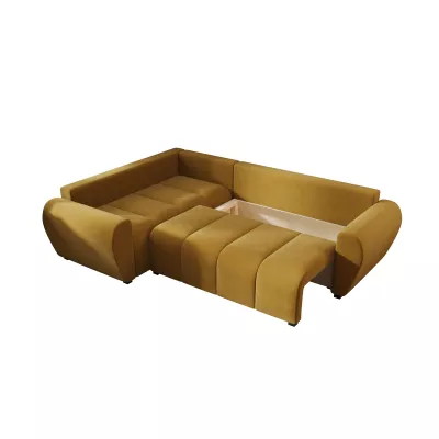 Rohová sedací souprava LUKAVA - žlutá