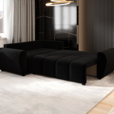 Rohová sedačka LUKAVA - černá