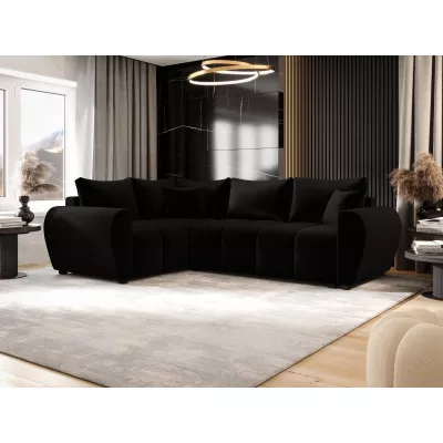 Rohová sedačka LUKAVA - černá