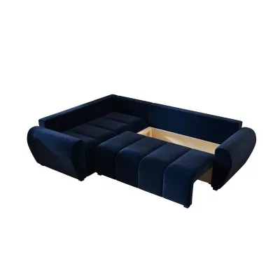 Rohová sedací souprava LUKAVA - tmavě modrá