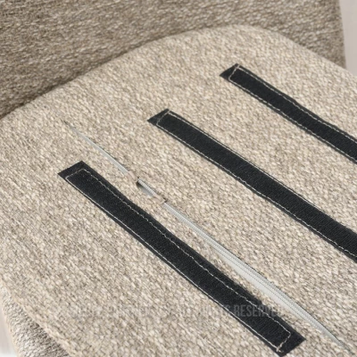 Nastavitelná barová židle OFELIE - béžová / černá