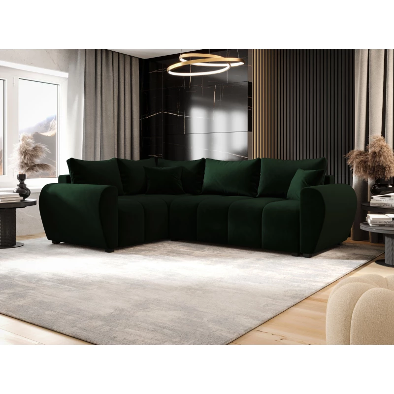 Rohová sedací souprava LUKAVA - zelená