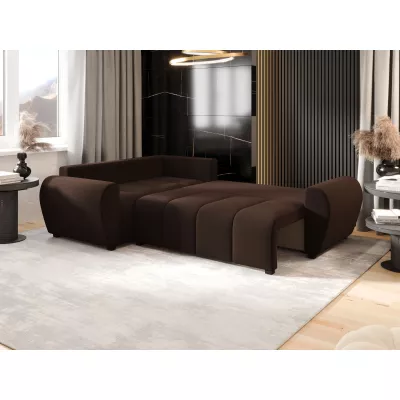 Rohová sedačka LUKAVA - hnědá