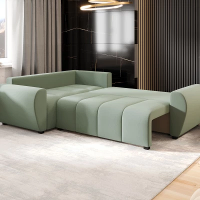 Rohová sedací souprava LUKAVA - světle zelená