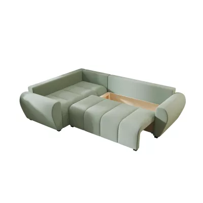 Rohová sedací souprava LUKAVA - světle zelená