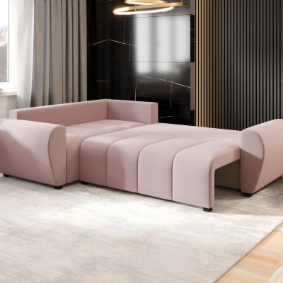 Rohová sedací souprava LUKAVA - růžová