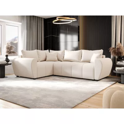 Rohová sedací souprava LUKAVA - světle béžová