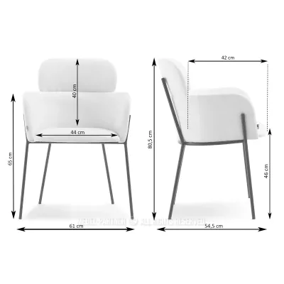 Čalouněná jídelní židle ELIZARA - černá / béžová