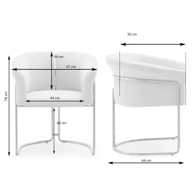 Stylová jídelní židle ODOSA - béžová / zlatá