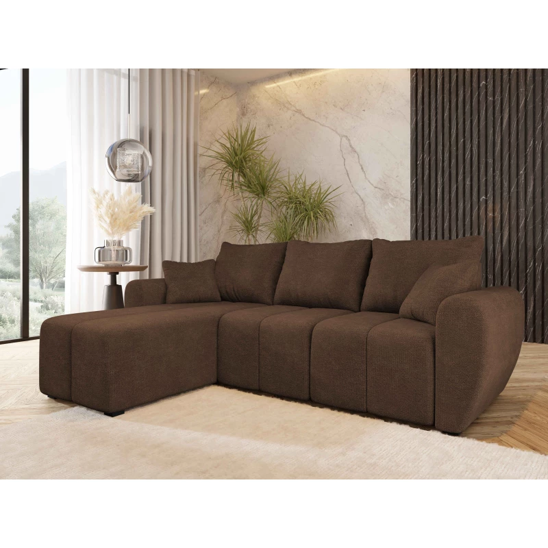 Praktická sedací souprava LUKAVA - hnědá