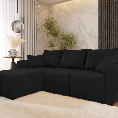 Rozkládací sedací souprava LUKAVA - černá