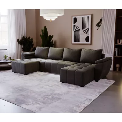 Sedací souprava do U GAVORA - tmavě šedá