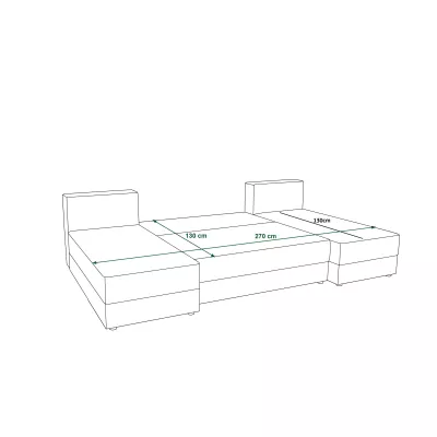 Sedací souprava do U GAVORA - antracitová