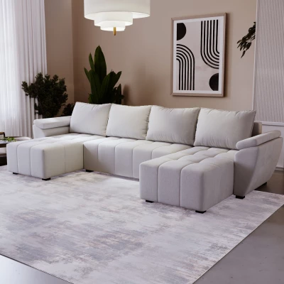 Sedací souprava do U GAVORA - šedá