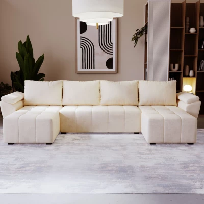 Sedací souprava do U GAVORA - krémová