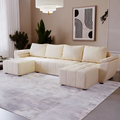 Sedací souprava do U GAVORA - krémová