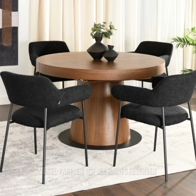 Čalouněná jídelní židle PATRICE - černá