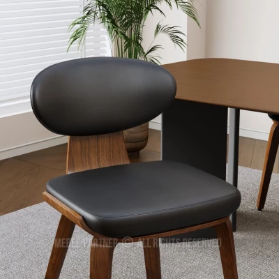 Jídelní židle GLENDA - černá / ořech