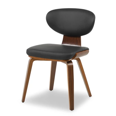 Jídelní židle GLENDA - černá / ořech