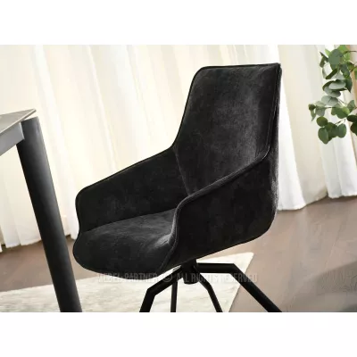 Otočná jídelní židle MILAGROS - černá 2