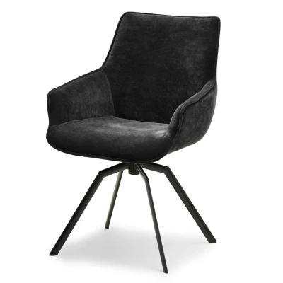 Otočná jídelní židle MILAGROS - černá 2