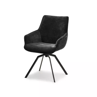 Otočná jídelní židle MILAGROS - černá 2