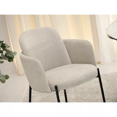 Čalouněná židle ISRA - béžová / černá