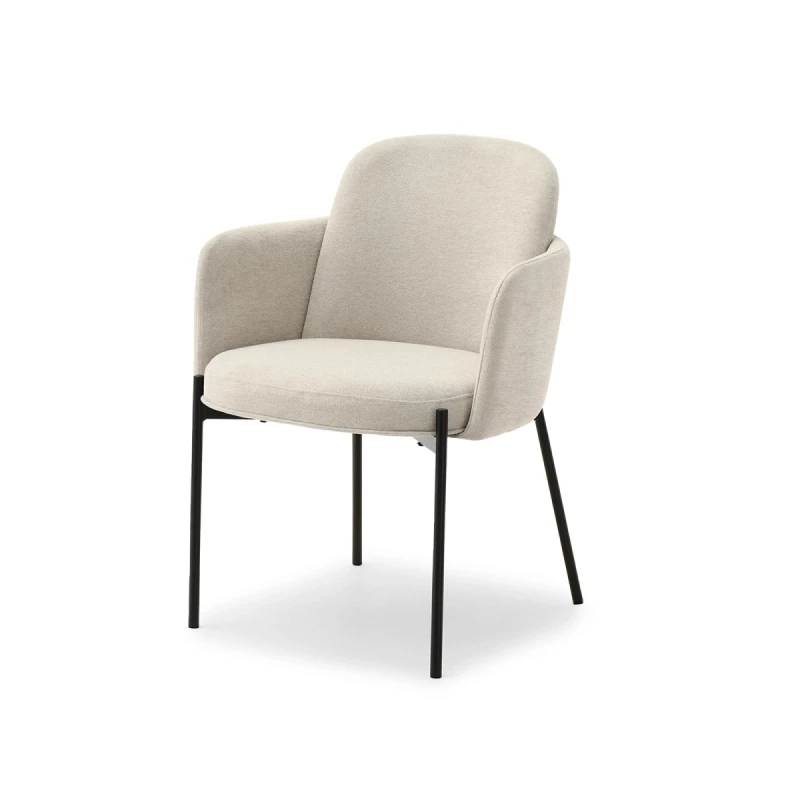 Čalouněná židle ISRA - béžová / černá