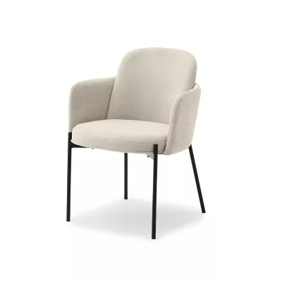 Čalouněná židle ISRA - béžová / černá