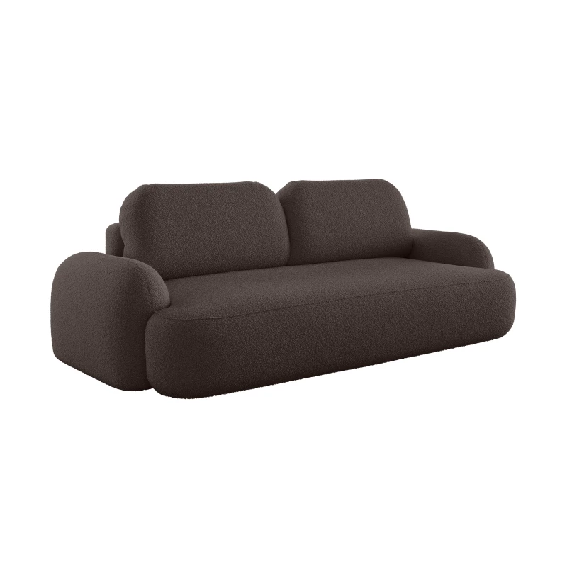 Rozkládací dvoumístná pohovka MOHYLA - hnědá