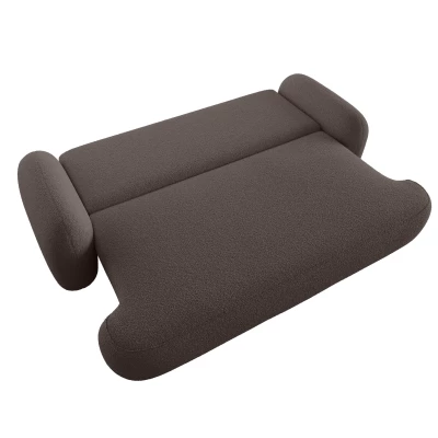 Rozkládací dvoumístná pohovka MOHYLA - hnědá