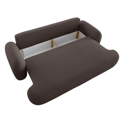 Rozkládací dvoumístná pohovka MOHYLA - hnědá