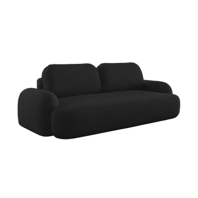 Rozkládací dvoumístná pohovka MOHYLA - černá