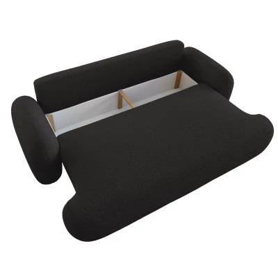 Rozkládací dvoumístná pohovka MOHYLA - černá