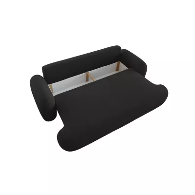 Rozkládací dvoumístná pohovka MOHYLA - černá