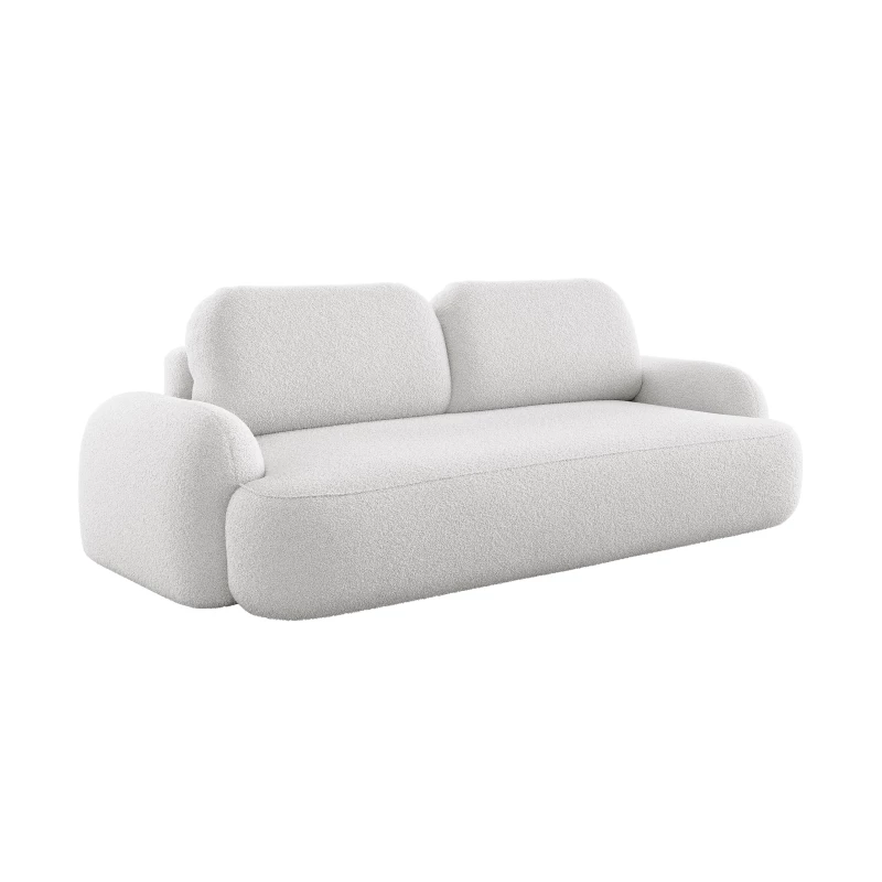 Rozkládací dvoumístná pohovka MOHYLA - světle šedá