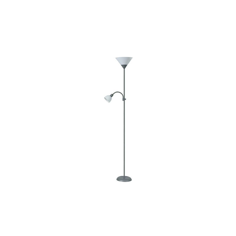 Levné Lampy a lampičky: Podlahová stojací lampa ACTION, šedá
